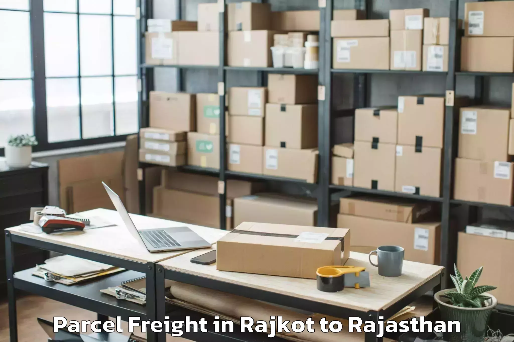 Book Rajkot to Bharatpur Parcel Freight Online